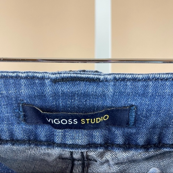 Vigoss Size 26 The Thompson Roll Cigarette Distressed Jeans Grunge Low Rise - Picture 8 of 10